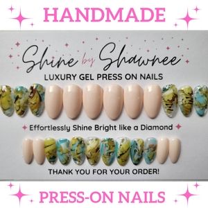Handmade Luxury Press-On Nails | Sturdy & Reusable | VACATION
